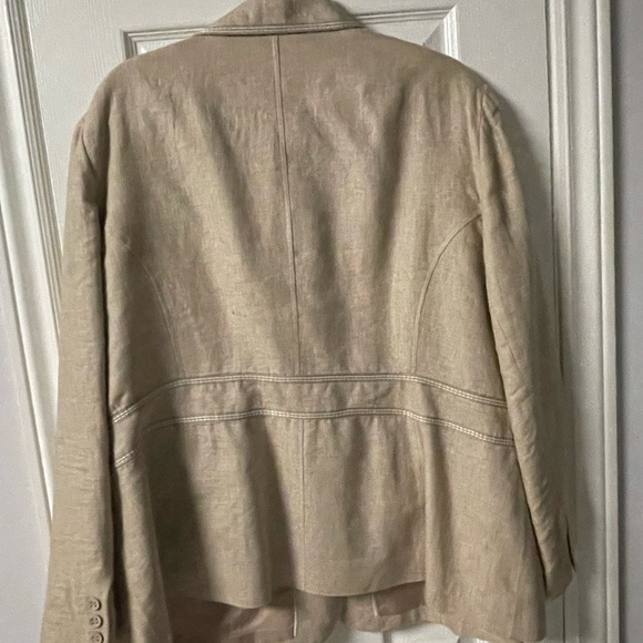 Linen Blend Suit Jacket - Picture 3 of 3
